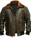 Molvik Distressed Flight Style Jacket Front