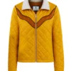 Mustard Quilted Western Jacket