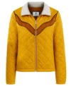 Mustard Quilted Western Jacket