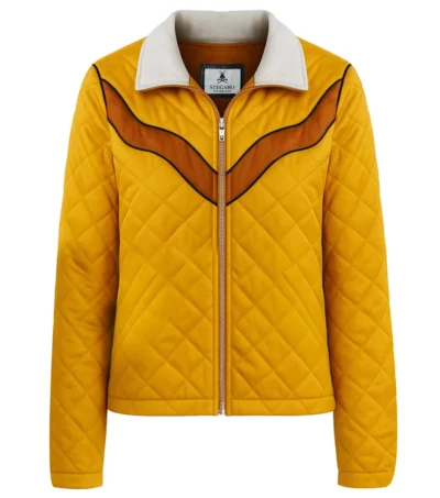 Mustard Quilted Western Jacket