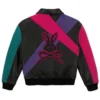 Neo Rebel Bunny Leather Bomber Jacket Back