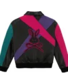 Neo Rebel Bunny Leather Bomber Jacket Back