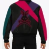 Neo Rebel Bunny Leather Bomber Jacket Back Look