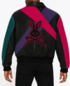 Neo Rebel Bunny Leather Bomber Jacket Back Look