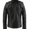 Neron Double-Breasted Leather Blazer Back