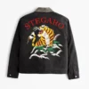 Ragnar Vintage Tiger Bomber Jacket Back