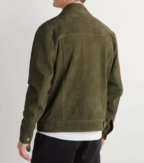 Ryker Vintage Leather Trucker Jacket Back