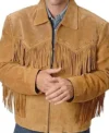 Silas Western Suede Jacket Front