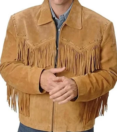 Silas Western Suede Jacket Front