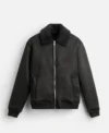Tobias Black Suede Jacket