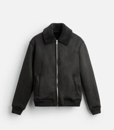 Tobias Black Suede Jacket