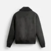 Tobias Black Suede Jacket Back