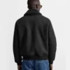 Tobias Black Suede Jacket Back Look