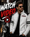 White Dragon Warrior Leather Jacket video