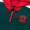 Zephron Green Miles Morales Polyester with Red Hoodie Jacket Closer
