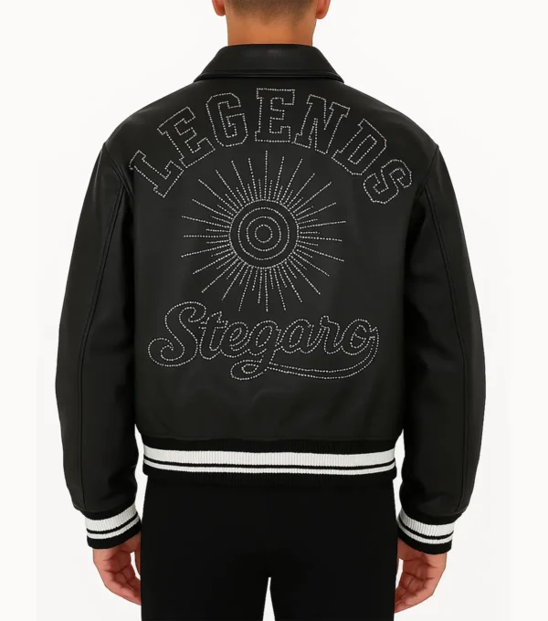 American Legend Light Rays Top-grain Leather Jacket Back Look