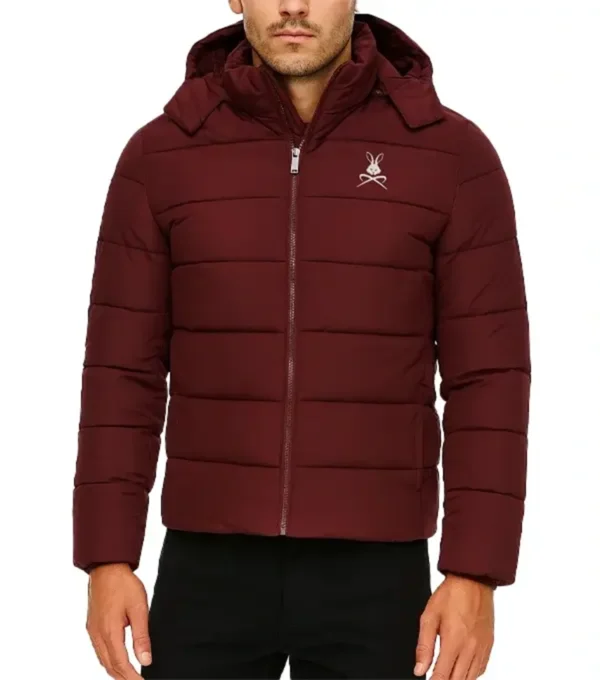 Axel Deep Brown Puffer Jacket Look