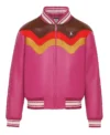Daisy Retro Colorblock Bomber Jacket
