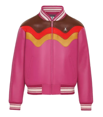 Daisy Retro Colorblock Bomber Jacket