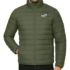 Dex Olive Green Puffer Jacket Look