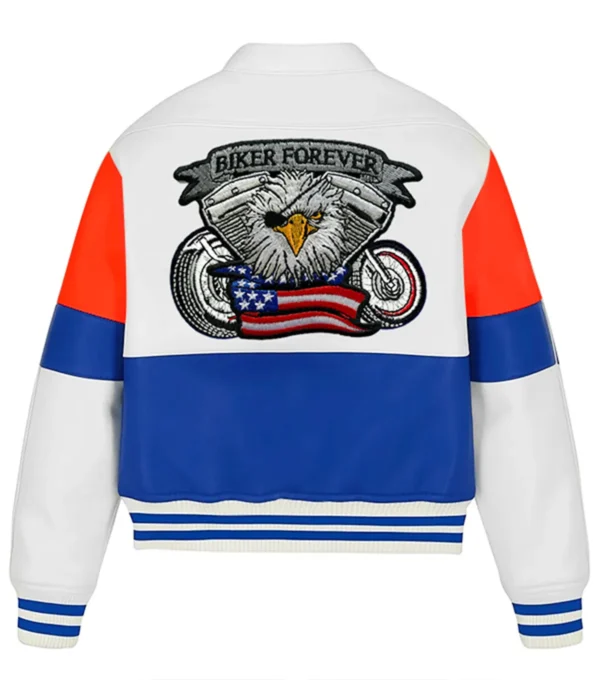 Eagle Ride Bomber Leather Jacket Back