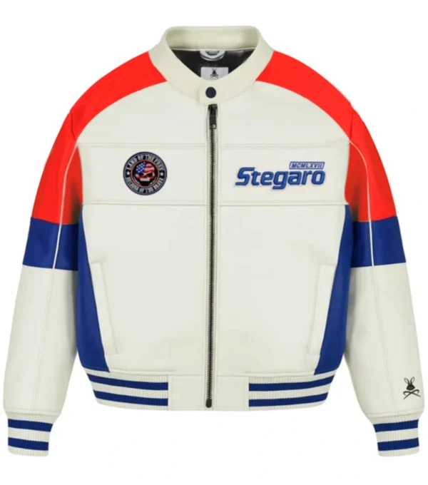 Eagle Ride Bomber Leather Jacket Front