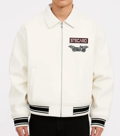 Eagle Wings Harley Engine Biker Jacket Front