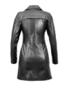 Elena Leather Coats for Women Back
