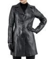 Elena Leather Coats for Women Front