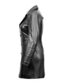 Elena Leather Coats for Women Side Look