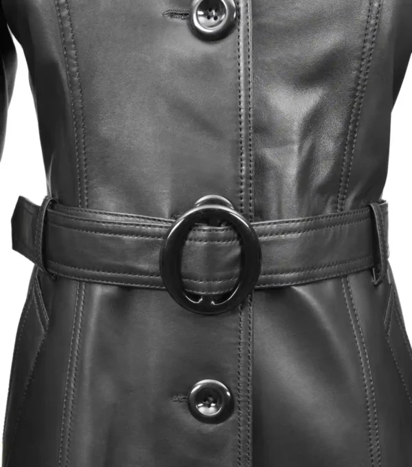 Emily Leather Coat for Women Sale