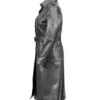 Emily Leather Coat for Women Sides Looks