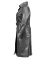 Emily Leather Coat for Women Sides Looks