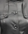 Emily Leather Coat for Womens