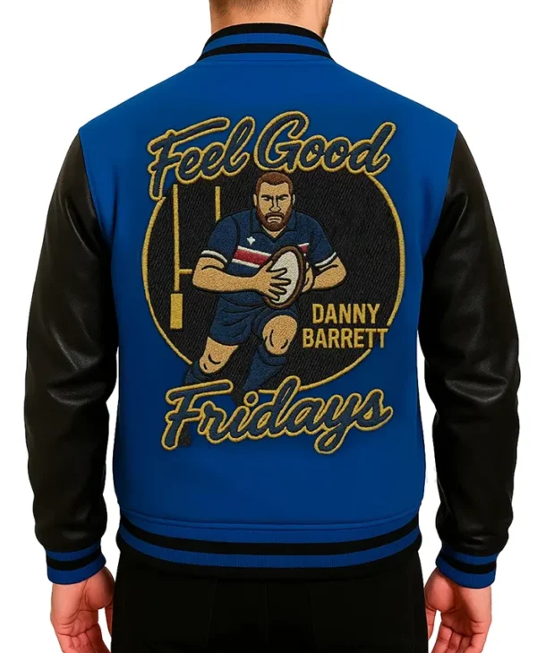 Gridson Feel Good Fridays Danny Barrett Varsity Jacket Back Look