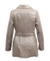 Marissa Leather Coat Women Back