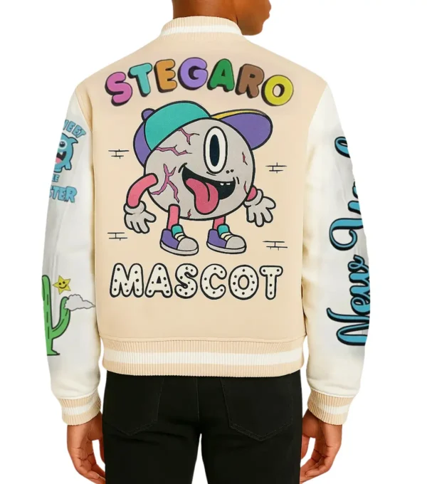 Mascot Varsity Jacket Back Look