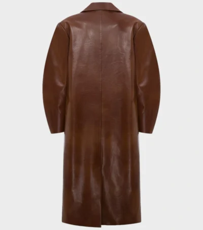 Mila Women's Vegan Leather Blazer Back