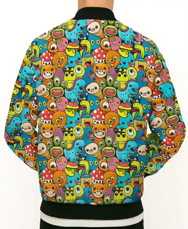 Monster Pop Bomber Jacket Back Look