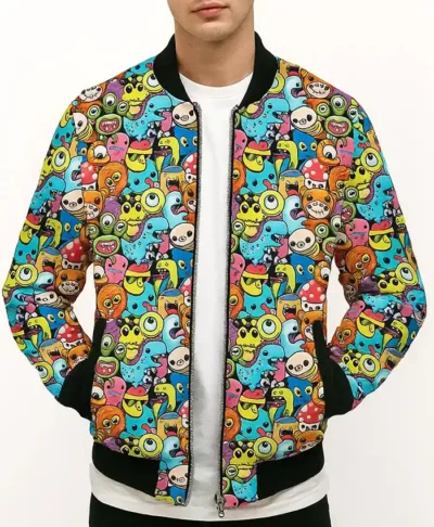 Monster Pop Bomber Jacket Front