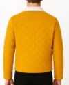 Mustard Quilted Western Jacket Backs