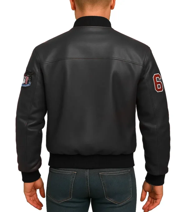 Route 67 Leather Back Jacket Look