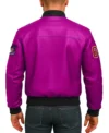 Route 67 Leather Pink Jacket Back Look
