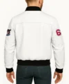 Route 67 Leather White Jacket Back Look