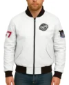 Route 67 Leather White Jacket Look
