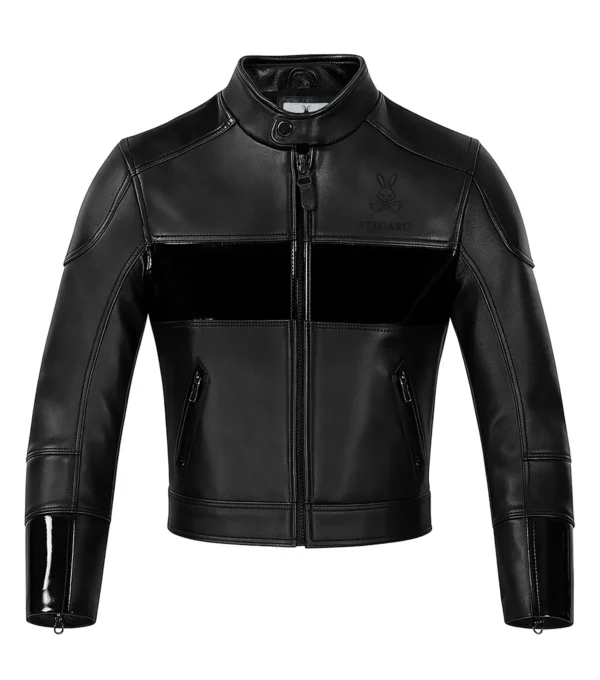 Sierra Racing Black Leather Jacket