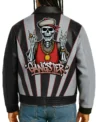 Stylish Gangster Bomber Jacket Back Look