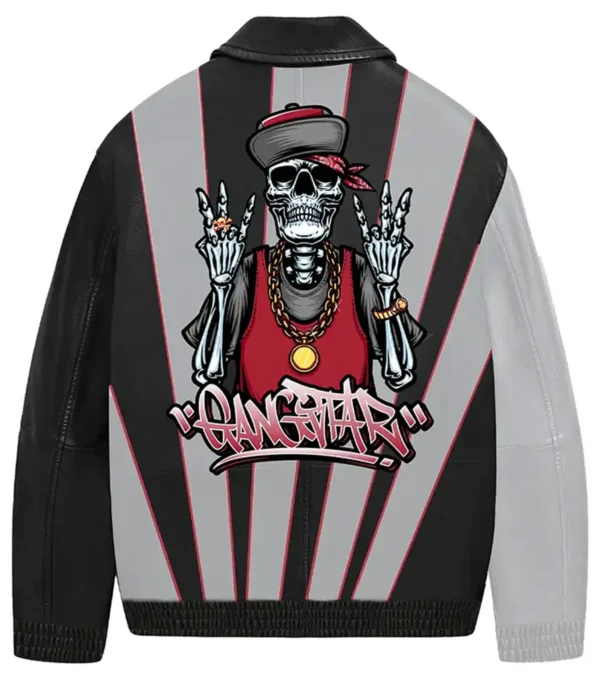Stylish Gangster Bomber Jacket Backs