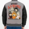 The Spooky Labubu Varsity jacket Back Look