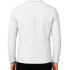 Zane White Leather Blazer Backs